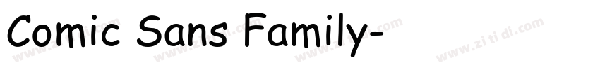 Comic Sans Family字体转换